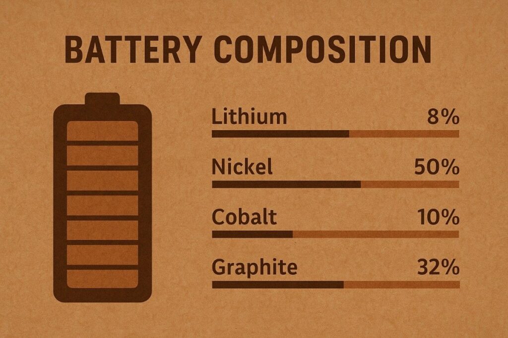 Battery Composition Of Critical Minerals