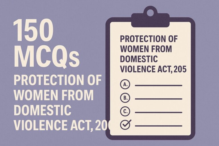 Protection of Women from Domestic Violence Act, 2005